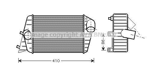 AVA QUALITY COOLING Kompressoriõhu radiaator FT4252